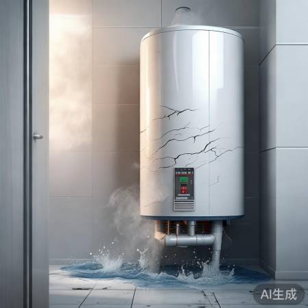 热水器排气管爆裂，劣质PVC耐