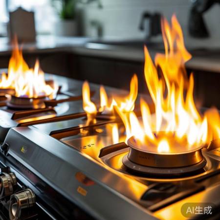 燃气灶功率：流量与燃烧效率决定