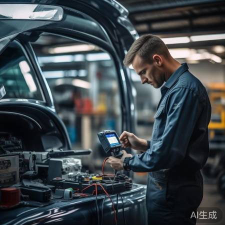 用诊断仪连接OBD接口，查空调