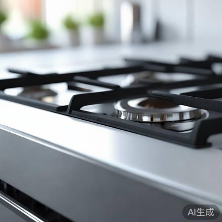 燃气灶检查，无损坏再使用。