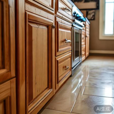 厨房高度需调整，适配瓷砖地面