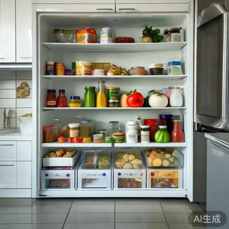冰箱巧收纳，常用易取，食物新鲜