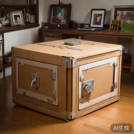 纸箱改造保险柜，既省钱又实用。