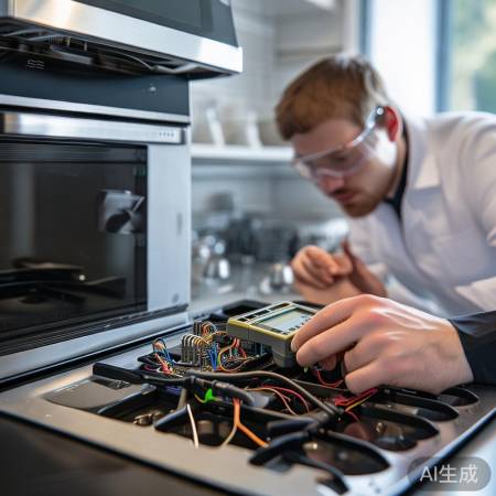 “检查燃气灶电路，防E5故障。