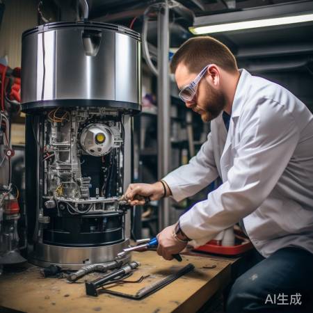 拆卸热水器,拆盖螺丝。