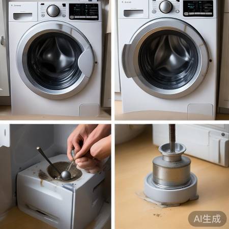 洗衣机排水阀清洁步骤图