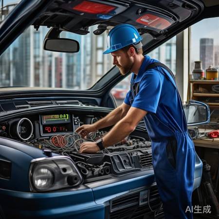 检查压力传感器线，故障码P1。