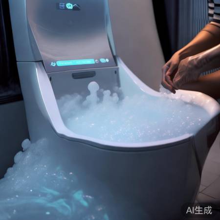 智能马桶泡沫节水，清洁升级！