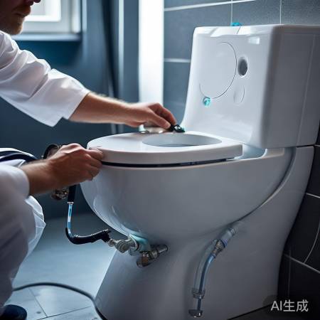 水电连接牢固，智能马桶启用成功