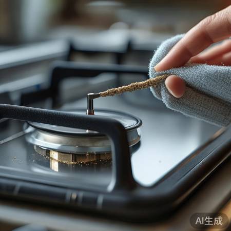 清洁燃气灶点火针，点火无忧。