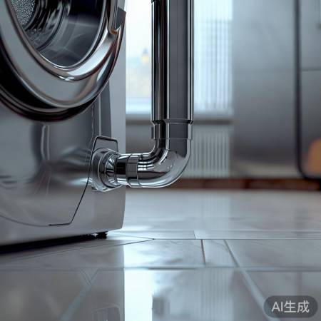 洗衣机摆放要排水畅，底部倾斜更