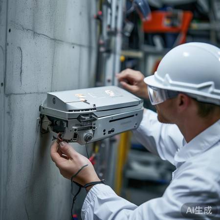 安装雷达：说明书指导，卡扣或螺