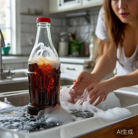 喷洒可乐，等几分钟，做点其他事