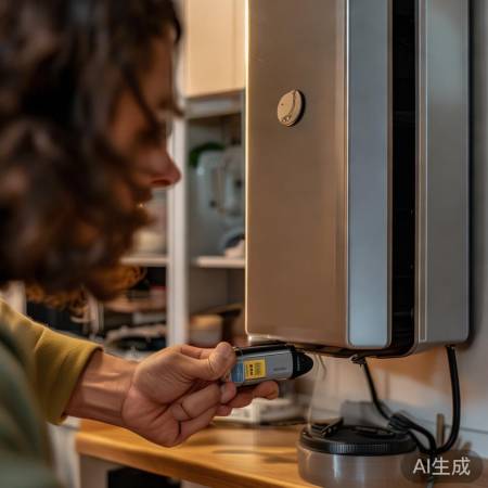 检查壁挂炉电池，确保匹配充电。