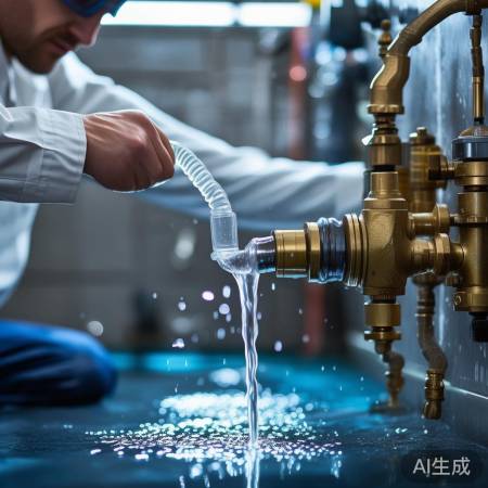 水管连接阀门,水源控制自如。