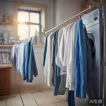 洗衣机洗净力强，告别手洗衣渍难