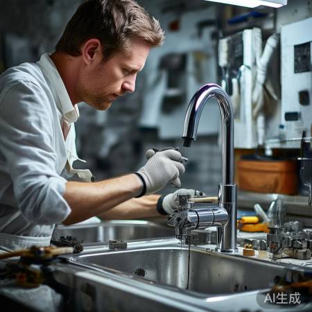 拆龙头,换三通接头