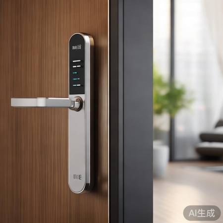 现代简约指纹锁,解锁便捷生活