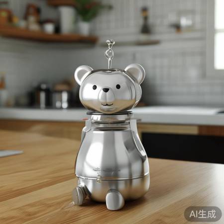 “小熊消毒柜，水量调节自如。”