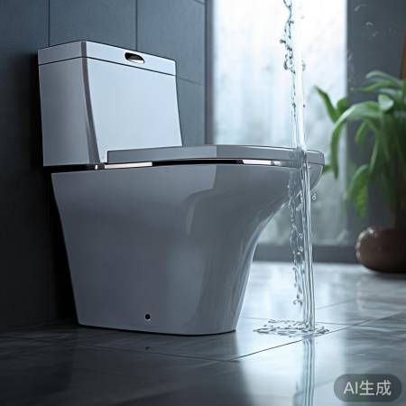 直冲式马桶，冲力强，移位难题