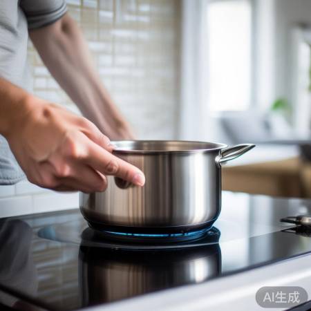 燃气灶自动点火，安全烹饪无忧。