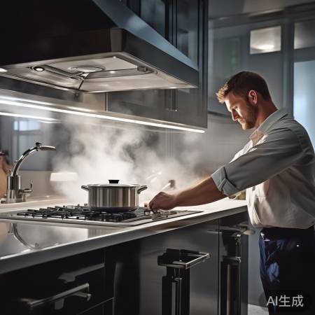 厨房神器油烟机，专业打孔保健康