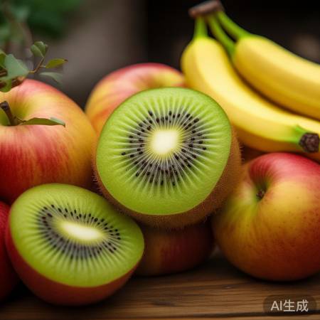 苹果香蕉助熟未全熟猕猴桃