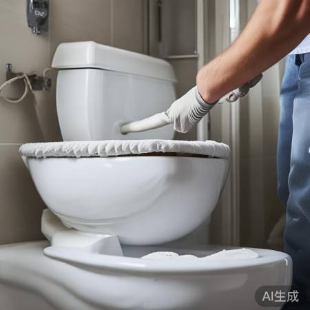 马桶周边清洁，角落不遗漏