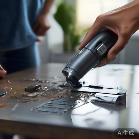 吸尘器轻松吸出按键硬币