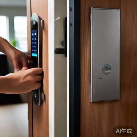 多种品牌指纹锁，换芯步骤相似。