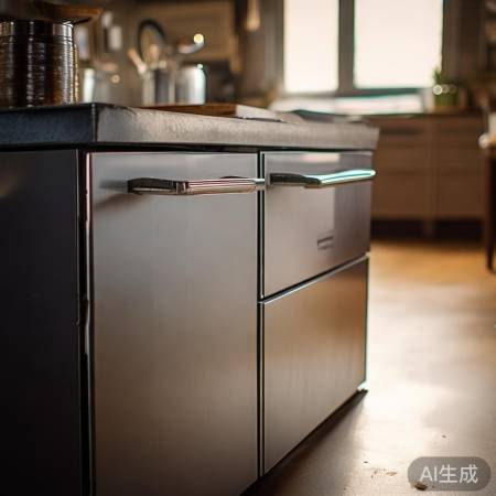 集成灶易清洁，耐用不锈钢面板