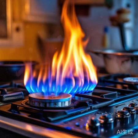 燃气灶火力适中，烹饪更高效。