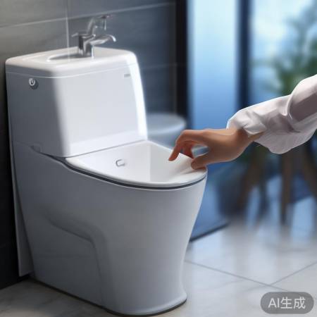 开启电源,启动efef智能马桶