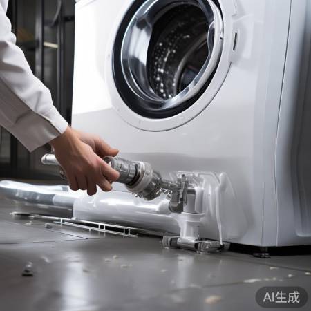 安装排水管，连接洗衣机与排水系