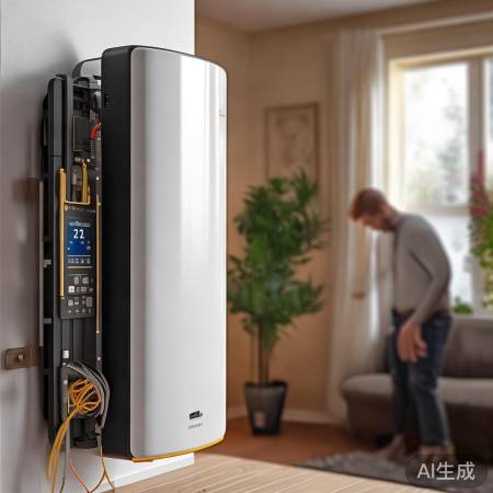 壁挂炉安装，检查气源电源，调至