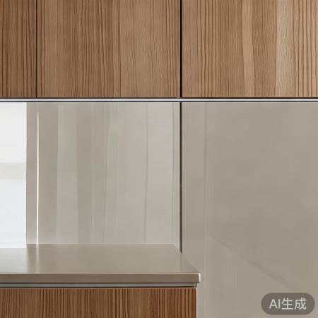 柜色近墙，材耐磨易洁
