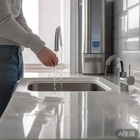 冷水入热水器，冷却防高温