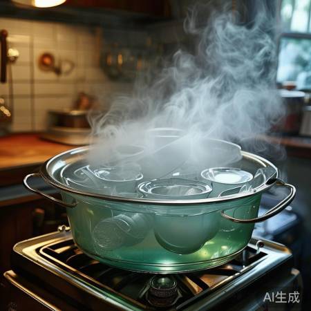 煮沸消毒塑料碗,小心变形。