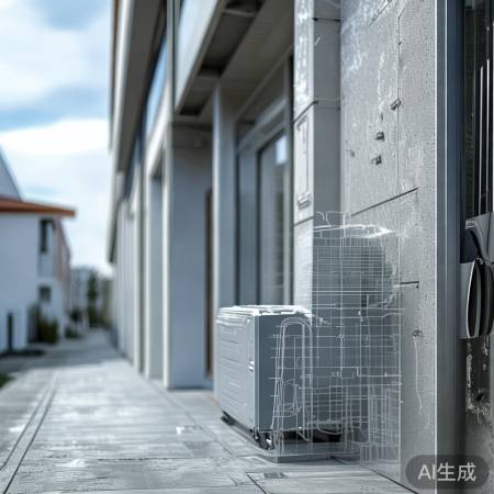 外墙承重确认,预留空调管道。