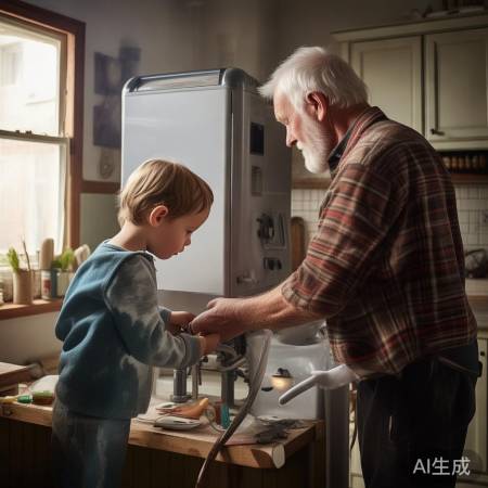 电热水器排污,月清一次足,老人