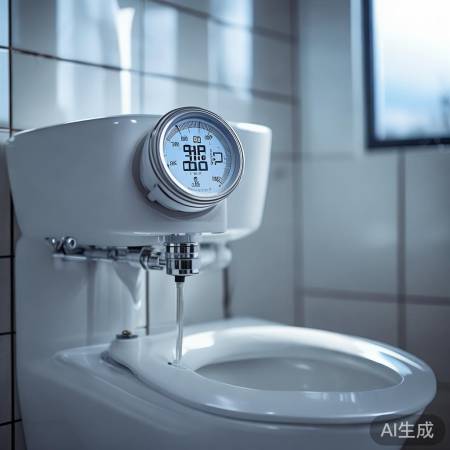 智能马桶测压表,监测进水压力神