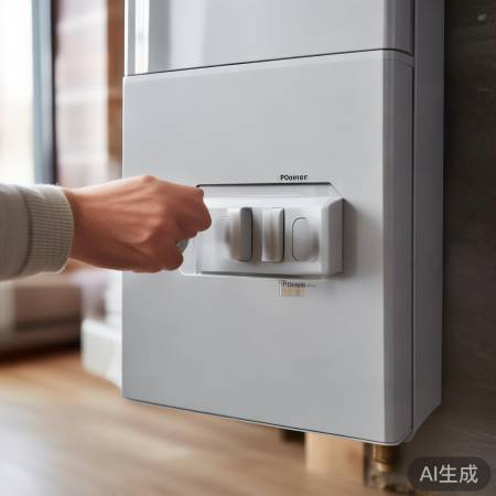 开启壁挂炉电源，启动工作模式。