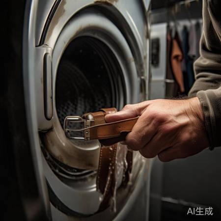 拆旧皮带,保持清洁。