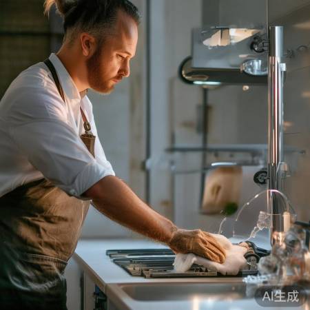 消毒柜清洁,湿布擦拭即可。