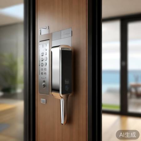 指纹锁多重保障，家门安全无忧。