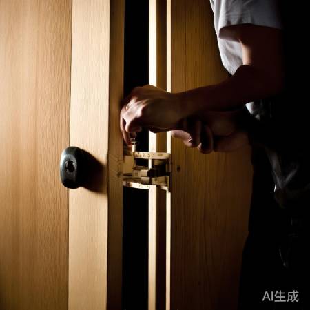 门锁卡住，摇动、撬开或求助维修