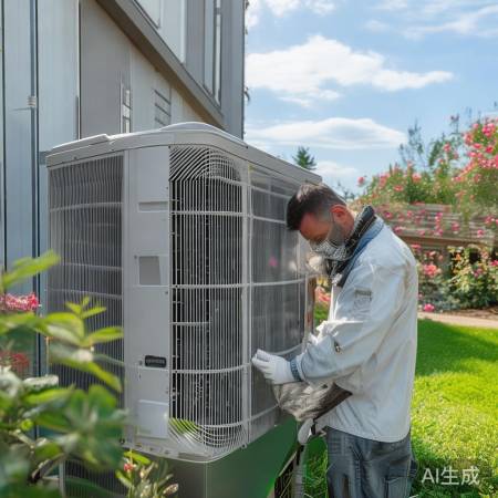 室外中央空调易维护，省人力成本