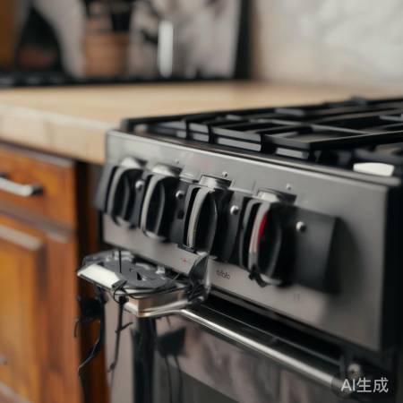 燃气灶开关故障，需检查维修