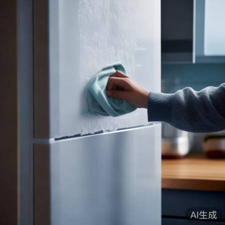 “冰箱除霜，温水毛巾擦内壁”
