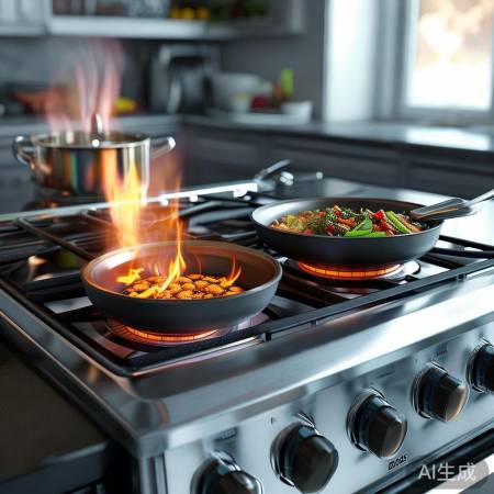 老板燃气灶火力强，调节自如